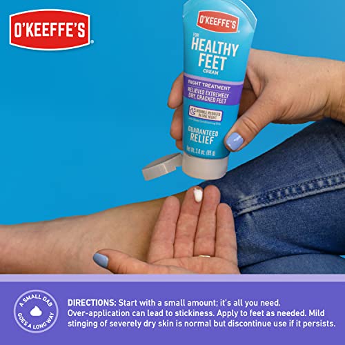 O'Keeffe's Working Hands Night Treatment Hand Cream and Healthy Feet Night Treatment Foot Cream, 7 Ounce Tube O'Keeffe's