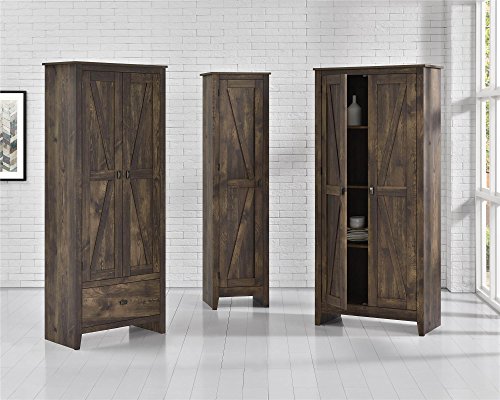 Ameriwood Home Farmington 32" Storage Cabinet in Brown SystemBuild