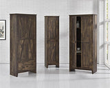 Ameriwood Home Farmington 32" Storage Cabinet in Brown SystemBuild