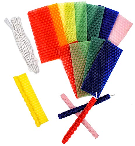 Make Your Own Hanukkah Beeswax Candles, Complete DIY Chanuka Candles Starter Kit (DIY 24 Candles) The Dreidel Company