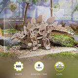 UGEARS Stegosaurus Dinosaur Wooden Model Kits - 3D Dinosaur Puzzle for Adults - Wooden Dinosaur Kit with Lifelike Mechanics - Model Kits for Adults UGEARS