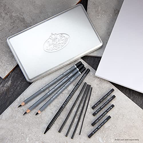 Royal & Langnickel RSET-ART2503 Small Tin Charcoal Drawing Art Set Royal & Langnickel