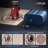 Laser Air Assist, Air Assist Pump with Adjustable 30L/min Airflow for ORTUR Laser Engravers and 99% Laser Cutters in The Market, Remove Smoke and Ortur
