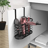 YIGII Hair Tool Organizer - Dryer Holder/Blow Holder Cabinet Door, Bathroom Care & Styling Tools Storage Basket for Dryer, Flat Irons, Curling YIGII