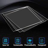 CALPALMY (2 Pack) 1/8" Thick Clear Acrylic Sheets - 20" x 24" Pre-Cut Plexiglass Sheets for Craft Projects, Signs, Display Cases, Sneeze Guard and CALPALMY