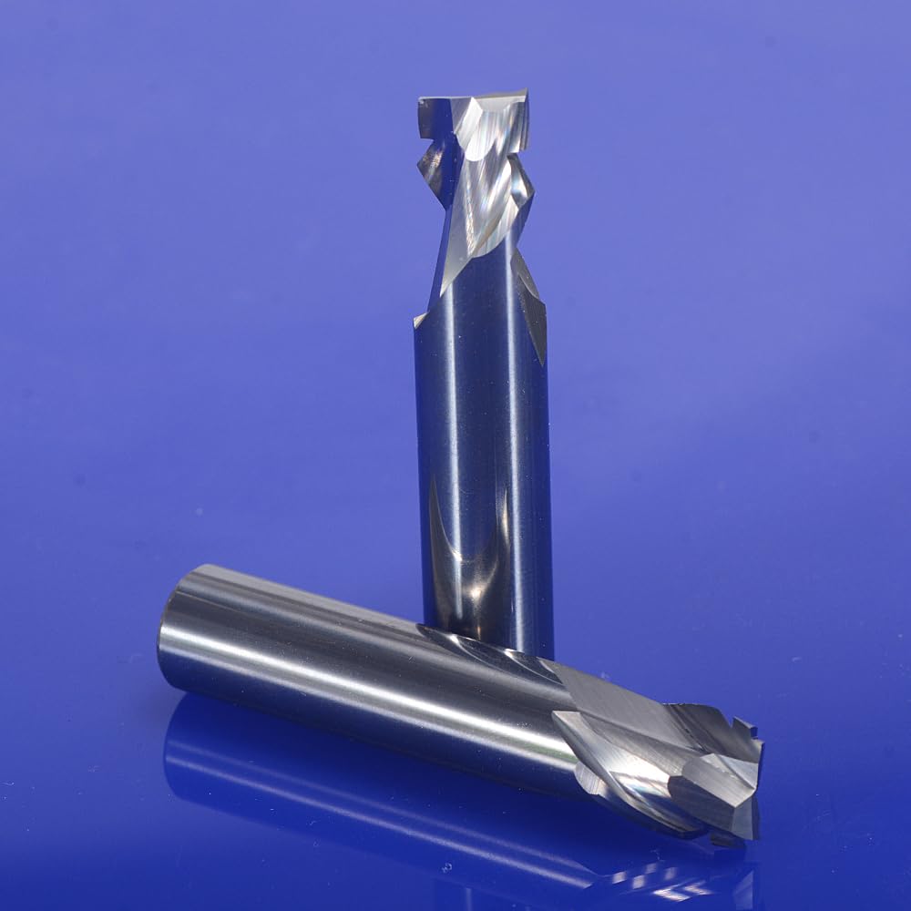 1Pcs CNC Router Bits Engraving Cutter 6mm/8mm Neon Light Strip Slotting Bits Tungsten Carbide Steel End Mill Neon LED Lights Slotting Milling Cutter HOZLY