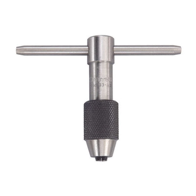 Starrett T-Handle Tap Wrench - Ideal for Holding Taps, Drills, Reamers and Small Tools - 1/16-3/16" Capacity Tap Size, 2" Body Length, 1/16-5/32"