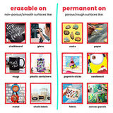 Chalkola Fun Bundle - 2 Jumbo Metallic + 5 White Variety Markers Chalkola