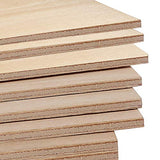 KEILEOHO 40 Pack Balsa Wood Sheets 4 x 8 x 1/16 Inch, Large Thin Wood Boards for Crafts Moisture Resistance Anti-Deformation Easy Cutting Painting KEILEOHO
