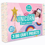 jackinthebox Unicorn Craft kit for 3 to 5 Year olds | 3 Craft Projects | Great Gift for Girls Ages 3,4,5 Years jackinthebox