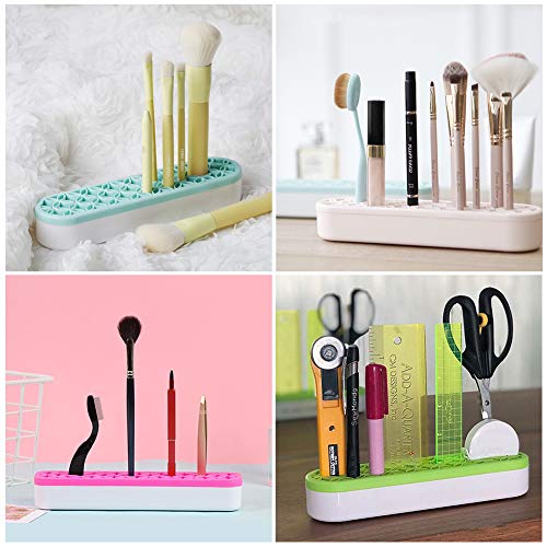 GORGECRAFT Sew Desktop Organizers Silicone Makeup Brush Stand Holder Cosmetic Storage Box Multipurpose Painting Pen Holder Sewing Craft Tools for - WoodArtSupply