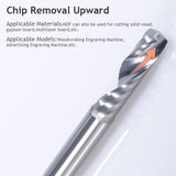 CNC Router Bits,Engraving Bits,End Mill Milling Cutter,Single Flute Spiral Upcut Router Bit,1/8 Shank,Tungsten Steel Engraving Carving Tool Kit for HOZLY