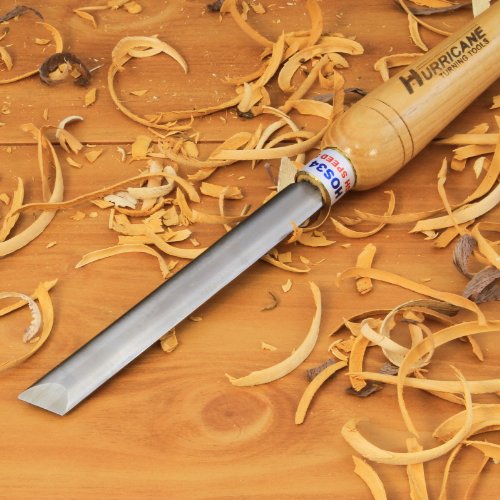Hurricane Turning Tools, HSS, 2 Piece Skew Chisel Set (1" Standard and 3/4" Oval), Standard Series Woodturning Tools Hurricane Turning Tools