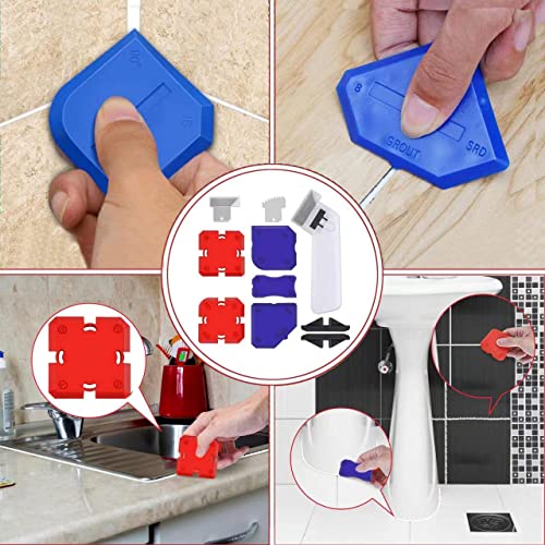 12Pcs Caulking Tool Kit, Professional Silicone Profiling Kit with Sealant Finishing Tools and Caulk Removal Tools Lankki