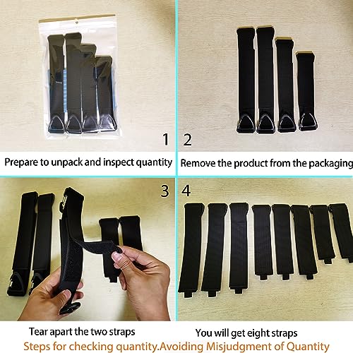 Extension Cord Organizer(8 Pack), Extension Cord Holder for Garage Organization and Storage, Heavy Duty Storage Straps for Cables, Hoses and Ropes, ZTSXLLIM