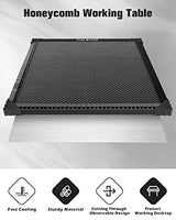 FAHKNS Honeycomb Working Table, 15.7"x15.7"x0.87" Honeycomb Laser Bed for Most Laser Engravers, for Fast Heat Dissipation and Table-Protecting with FAHKNS