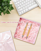 lyforx Bamboo Pens Bulk Wooden Bamboo Pens Engraving Wooden Ballpoint Pen Customizable Gift Pen Bulk 50pcs lyforx