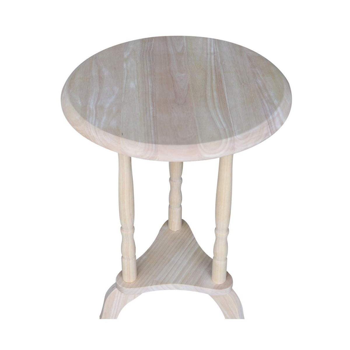 IC International Concepts Round Plant Table, L: 16 x W: 16 x H:23, Unfinished IC International Concepts
