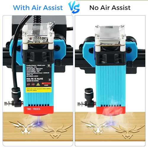 Twotrees Air Assist for Laser Engraver - Durable Adjustable Speed air Pump for Engraver with for Twotrees TTS 25 TTS55 TTS10 TTS55 Pro TTS10 Pro - WoodArtSupply