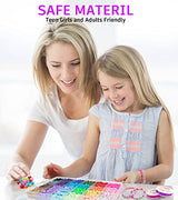 Gionlion Clay Beads Bracelet Making Kit, 8000PCS Preppy Clay Beads Letter Beads Spacer Beads and Charms Kit for Friendship Jewelry Making, Crafts Gionlion