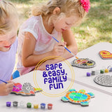 Stepping Stone Painting Kit for Kids - Paint 5 Garden Stones - Arts and Crafts for Boys & Girls Ages 4-12 - Gifts for Kid, Boy, Girl Age 4, 5, 6, 7, Dan&Darci