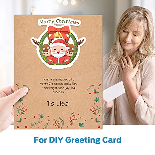 Brown Kraft Cardstock Thick Paper 100 Sheets, Ohuhu 8.5" x 11" Heavyweight 80lb Card Stock for Crafts and DIY Cards Making Ohuhu