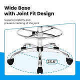 SUPERJARE Drafting Chair with Back, Adjustable Foot Rest Rolling Stool, Multi-Purpose Office Desk Chair, Thick Seat Cushion for Home Bar Kitchen Shop SUPERJARE