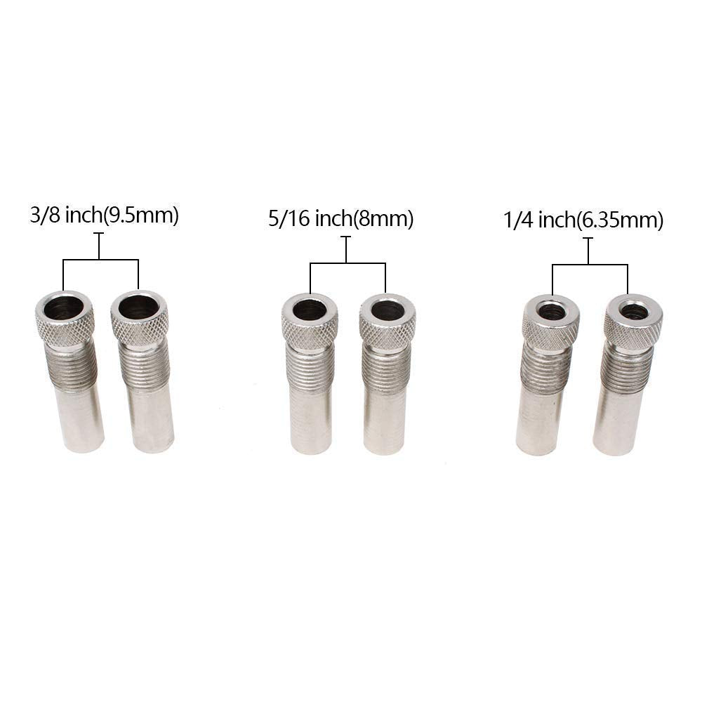 AUTOTOOLHOME Self Centering Doweling Jig Dowel Drill Guide Bushings Set Wood Dowel Jig Kit Woodworking Joints Tools AUTOTOOLHOME