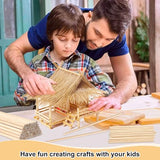 ONUPGO 50 PCS Dowel Rods Wood Sticks Wooden Dowel Rods 1/4 X 18 Inch Wooden Dowels for Crafts Unfinished Round Wood Sticks for Arts and DIYers Cake ONUPGO