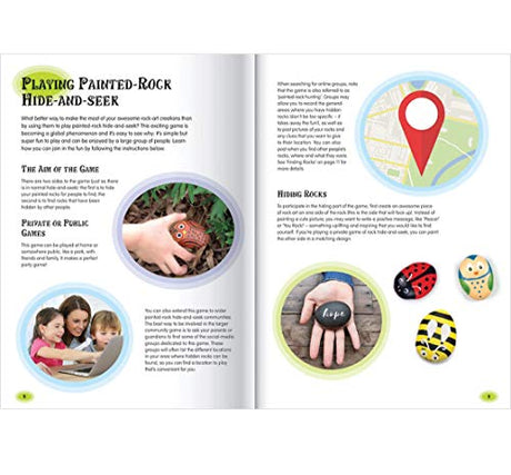 Hide and Seek Rock Painting Kit-This Complete Starter Kit includes all you need to create over 15 Quirky Rock-Art Creations Hinkler