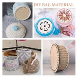 EXCEART 4pcs Wooden Bag Bottom Natural Wood Base Shaper Crochet Basket Base for DIY Knitting Crochet Yarn Storage Bag Weaving Crafts Home Decoration EXCEART
