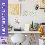 Learn 30 Stitches Cat Embroidery kit for Beginners . Beginner embroidery kit with Stamped Embroidery Patterns. Embroidery Kits. Embroidery Starter CRAFTILOO