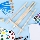 AROIC 8 Pack 16 Inch Wood Easels, Easel Stand for Painting Canvases, Art, and Crafts, Tripod, Painting Party Easel, Kids Student Table School AROIC