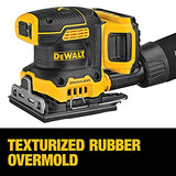 DEWALT 20V MAX* XR Palm Sander, Sheet, Variable Speed, 2-Ah Battery, 1/4-Inch (DCW200D1) DEWALT