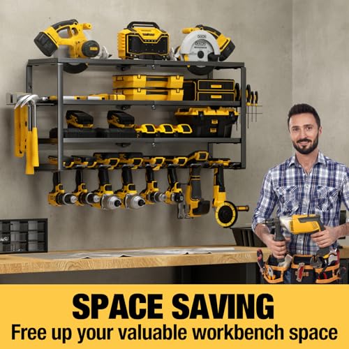 storage rack cordless power tool storage
