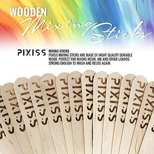 Disposable Measuring Cups For Resin - 20x Pixiss 10 Ounce Graduated Mixing Cups for Epoxy Resin - Cups with Measuring Lines, Large Silicone Sheet for - WoodArtSupply