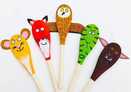 Kitchen Wooden Spoons Mixing Baking Serving Utensils Puppets 12 inch - Set of 24 ROUNDSQUARE ROUNDSQUARE