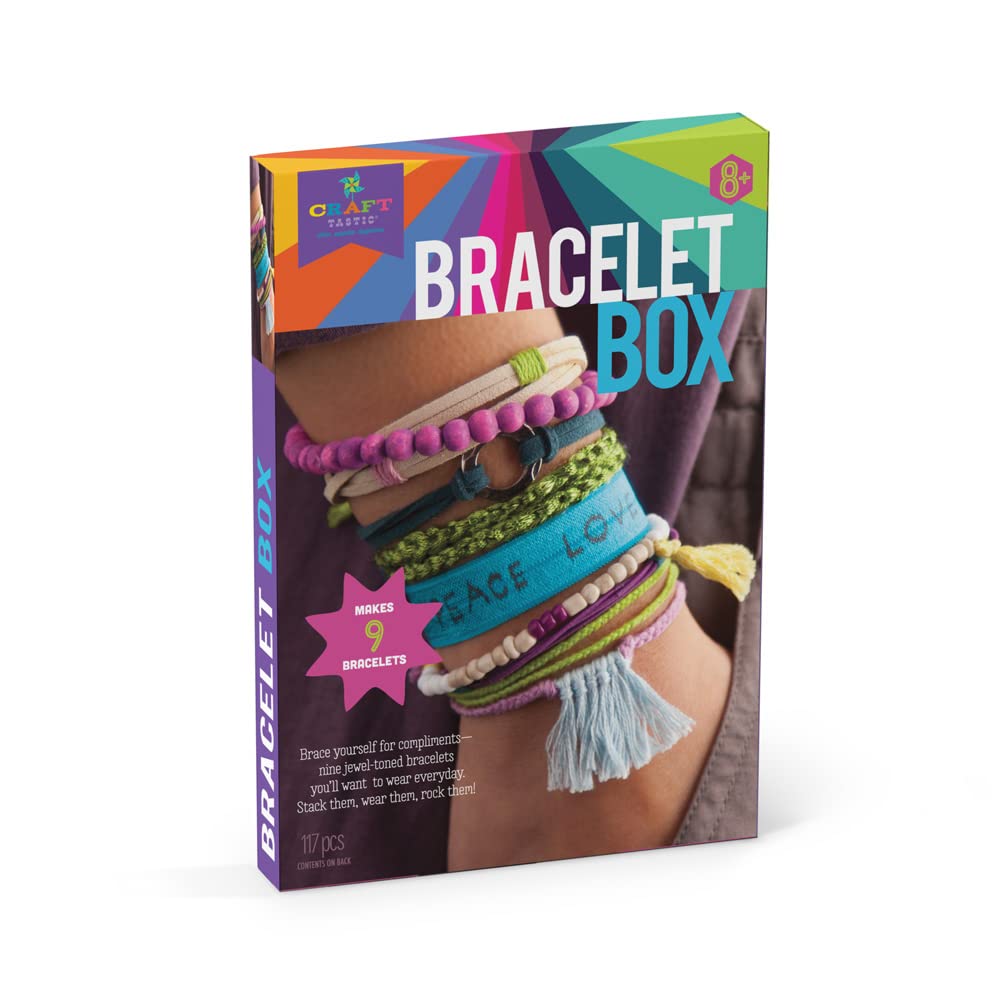 Craft-tastic Bracelet Box-Jewel Jewelry, DIY Craft Kit, Multi Craft-tastic