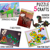 Craftikit ® 20 Dinosaur Crafts for Kids - Award-Winning All-Inclusive Fun Toddler Arts and Crafts Box for Kids - Dinosaur Crafts for Toddlers Ages Craftikit