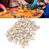 200 Pcs Unfinished Wooden Animal Cat Dog Shapes Wooden Cutouts Chips Colorable Animal Crafts Empty Wooden DIY Ornaments for Home Kindergarten Tissting
