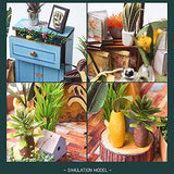 GuDoQi DIY Miniature Dollhouse Kit, Tiny House kit with Furniture, Miniature House Kit 1:24 Scale, Great Handmade Crafts Gift for Birthday Christmas, GuDoQi