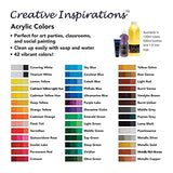 Creative Inspirations Acrylic Paint - Smooth, Rich, Creamy, Free-Flowing and Washable Paint, Crimson, 500 mL Bottle Creative Inspirations