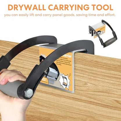 Panel Carrier, Plywood Lifting Tool, Drywall Carrying Tool - Save Effort Wear Resistant Plywood Carriers Tool for Wood, Synthetic Cement Board with 0