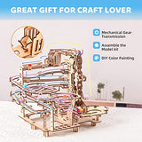 3D Wooden Marble Run Puzzle Kit - Mechanical Model for Adults, Brain Teaser and DIY Hobby Assembly eaclqins