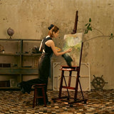 MEEDEN Extra Large Easel Stand for Painting, Adjustable 75" to 145"H,Holds Canvas up to 93",H Frame Studio Heavy Duty Art Easel for MEEDEN