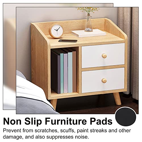 BQLZR Solid Wooden Sofa Leg for Furniture Sofas Cabinets 2.64" Dia x 1.57" H Pack of 4 BQLZR