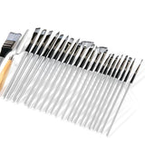 HTVRONT Paint Brushes for Acrylic Painting 24 PCS - Acrylic Paint Brushes with Canvas Brush Case - Paint Brushes for Acrylic/Oil/Watercolor HTVRONT