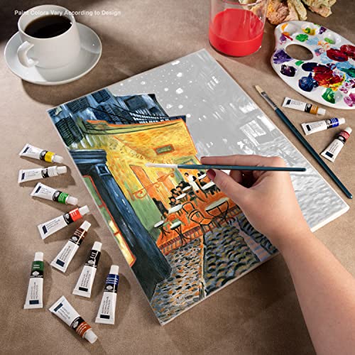 Royal & Langnickel Acrylic Paint Your Own Masterpiece Kit 11"X14", Terrace at Night - WoodArtSupply