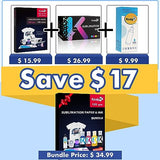 KOALA Premium Sublimation Kit, Sublimation Paper 120gsm 100 sheets, Sublimation Ink Bundle Kit and Printer Cleaner Kit for Heat Transfer on Tumblers, KOALA PAPER