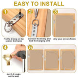 MAPVOLUT 88Pcs Picture Hanging Wire Kit, Christmas Decorations 50 Feet Heavy Duty Wire Picture Hanging for Photo Mirror Frame, up to 110lbs, Included MAPVOLUT